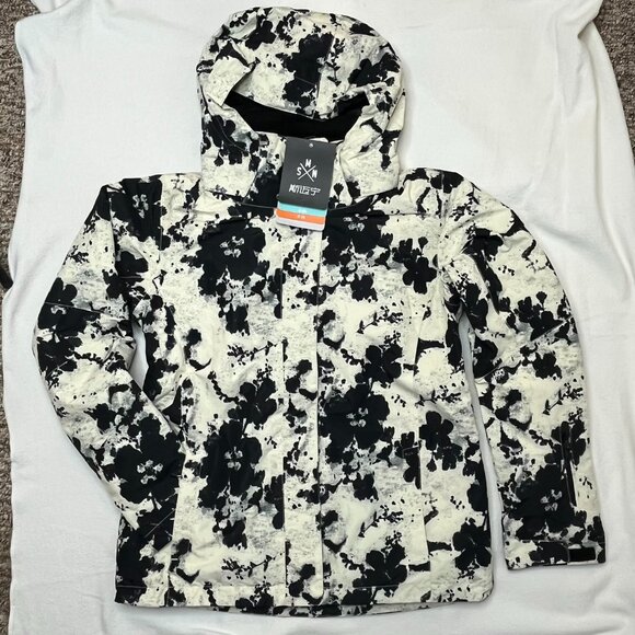 GSOU SNOW Women's Ski/Snowboarding *Jacket*, Abstract Flower Print, Large, NEW - Picture 3 of 13